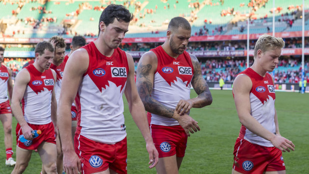 The Swans face a major fight to play in a ninth consecutive finals series.
