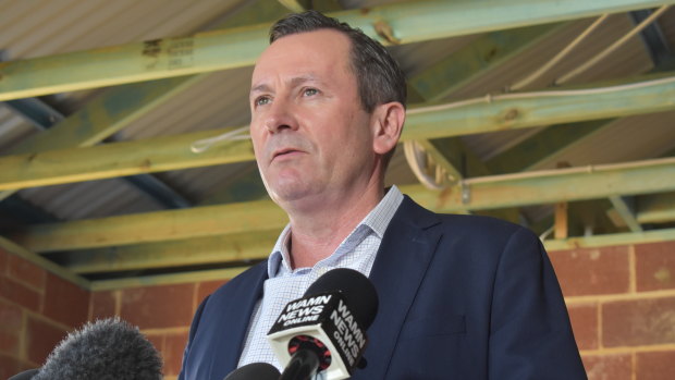 Vindicated: West Australian Premier Mark McGowan has been travelling the state as the local economy opens back up.