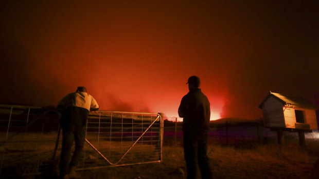 RFS firefighters responding to Adaminaby Complex bushfire.