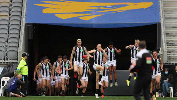 The Magpies were beaten by 66 points last time they played West Coast in Perth.
