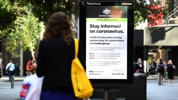 Sydney's CBD is seeing a dramatic reduction in workers and shoppers on the streets as business are asking their staff to work from home in an effort to prevent the spread of Coronavirus