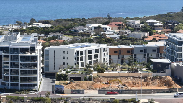 Ground broke last month at the Siskas development site in North Fremantle, with apartments set to have ocean and river views. 