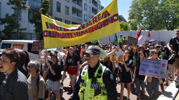 Climate activists picketed the Resources Technology Showcase in Perth last week. 