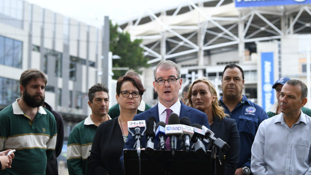 Michael Daley outside Allianz Stadium on Thursday.