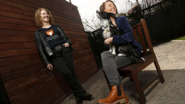 Dr Kirstin Diemer (L) and Dr Elise Boller (R) are at the forefront of fighting for better responses to the impact of and link between family violence and violence toward animals. 