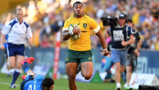 Greener pastures: Sefa Naivalu believes his move to the Reds will strengthen his Wallabies prospects. 