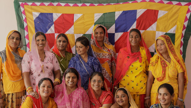 Saheli Women at Kali Beri Village, near Jodhpur in Rajasthan, India.