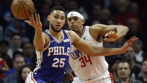 The 76ers' Ben Simmons is trailing in All-Star voting.
