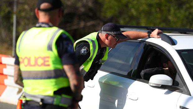 The border closure and checkpoints have placed enormous demand on Queensland police during the past year.