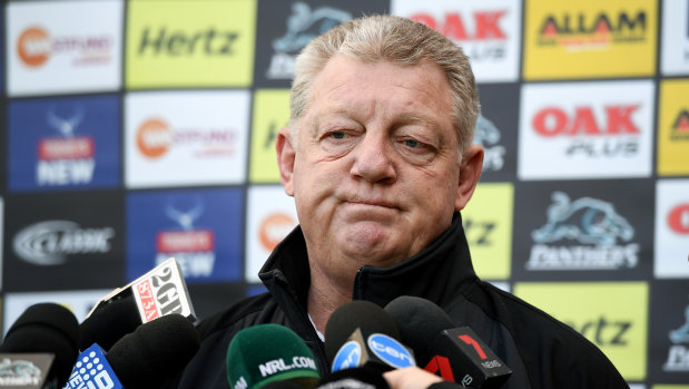 Beyond disappointed: Panthers boss Phil Gould admits he is reeling from the sex tape scandal to hit his club.