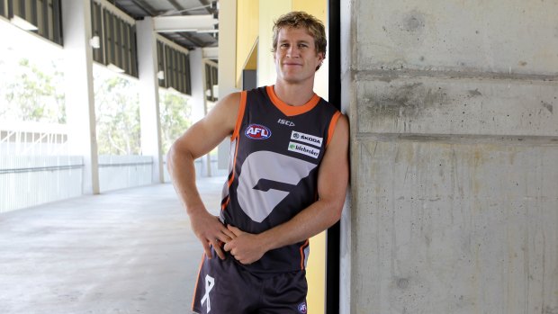 Luke Power during his final year as a player for the GWS Giants.