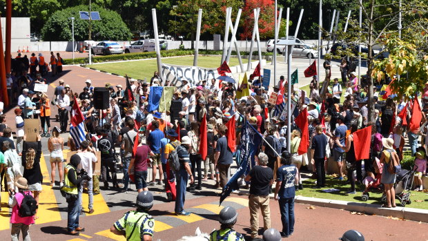RTS climate protest Perth