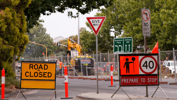 Road works across Melbourne will disrupt Sunday drivers as well as those using public transport.