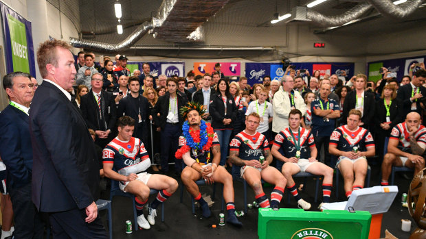 Footing the bill: the Roosters have funded the premiers' grand final celebrations in the US, to the dismay of some of their NRL rivals.