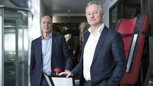 Fairfax Media chief executive Greg Hywood and Nine boss Hugh Marks announced plans for a merger on Thursday.