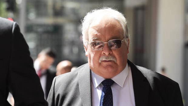 Former NSW RSL president Don Rowe arrives at court on Friday.