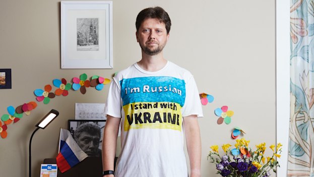 Petr Kuzmin says he will continue to organise anti-Putin protests in Melbourne until the war ends.