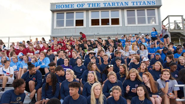 'Around here you flip a coin, maybe you’ll get cancer or you won’t': Tartan High School students gather at a Relay for Life cancer fundraiser.