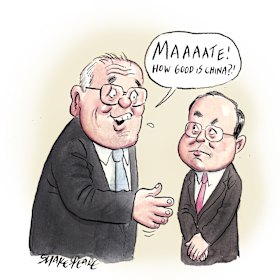 Scott Morrison and Xiao Qian.