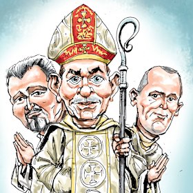 Former Speaker of the House of Representatives, Peter Slipper, with David Battrick and Chris Yates.