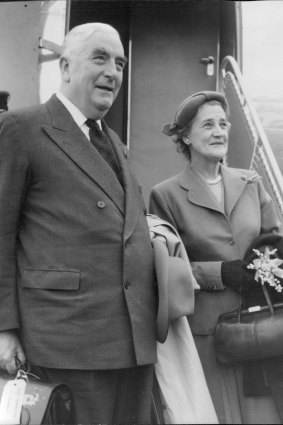 Sir Robert Menzies and his wife, Dame Patti Menzies