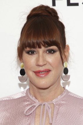Molly Ringwald, seen here in 2018, is now uncomfortable with aspects of the 1980s teen movies in which she starred.
