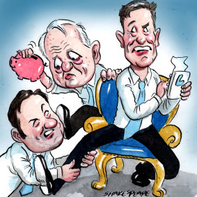 Alex Hawke, Phillip Ruddock and Michael Hughes