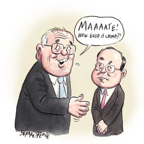 Scott Morrison and Xiao Qian.