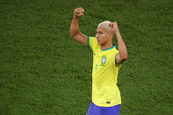 Richarlison has scored three goals for Brazil at the World Cup.