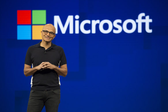 Satya Nadella, chief executive officer of Microsoft. The letter says that the software giant has assured disgruntled OpenAI employees that there are positions for them at Microsoft.