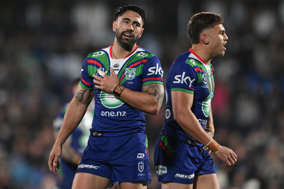 Shaun Johnson’s last home NRL game ended in defeat.