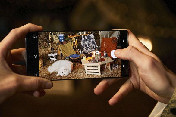 Samsung said its low light photography mode is greatly improved over last year.