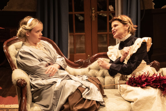 Lucy Payne and Linda Cookson in a scene from a new production of James Joyce’s Exiles.