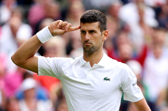 Novak Djokovic’s focus on mind work enables him to “bounce back and reset”.