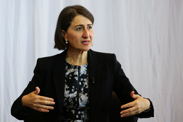 Premier Gladys Berejiklian said she looked forward to a less disruptive 2021.