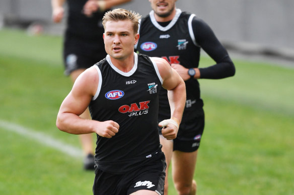 Port Adelaide's Ollie Wines has had shoulder surgery.