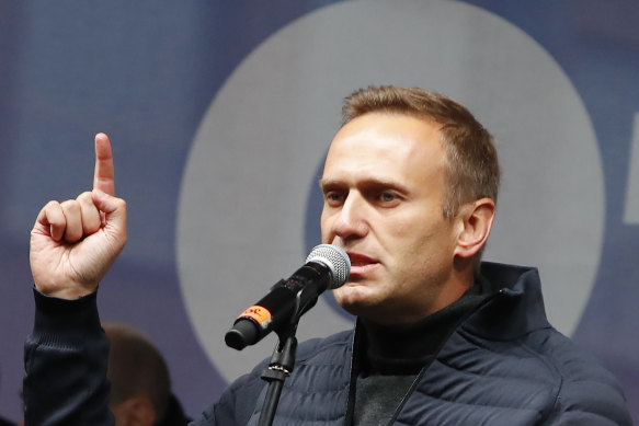 Russian opposition politician Alexei Navalny.