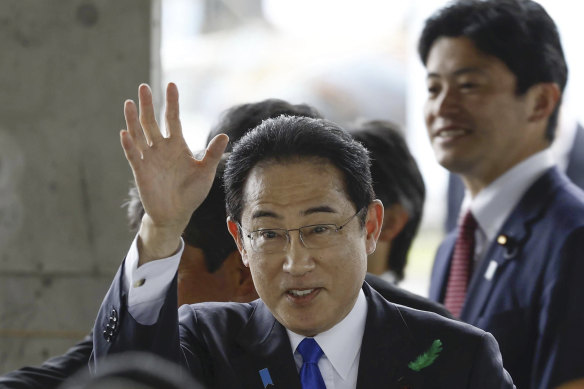 Prime Minister Fumio Kishida was visiting a port in Wakayama in central Japan when an apparent smoke bomb was thrown at him.