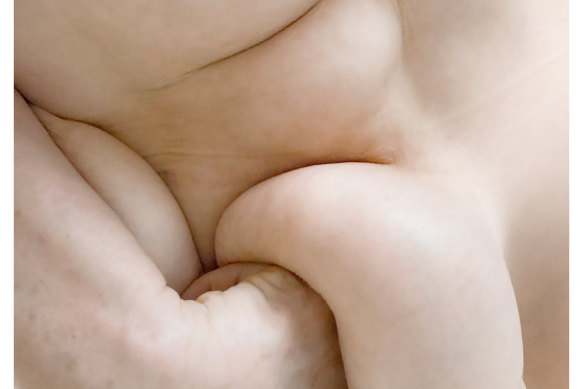 Detail of Polly Borland’s photograph Nudie (1), 2021.