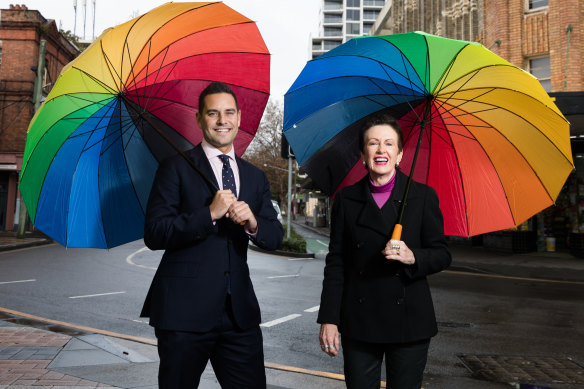 Allies: Alex Greenwich and Clover Moore.