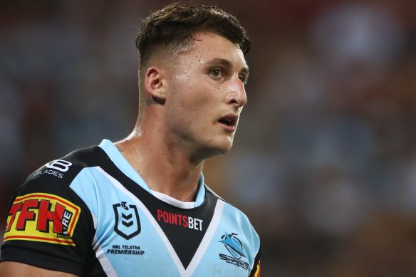 Embattled Cronulla star Bronson Xerri.