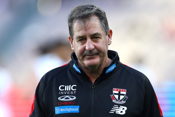 St Kilda coach Ross Lyon comes to terms with another disappointing performance by his team.