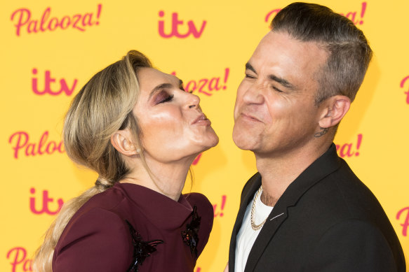 Ayda Williams and Robbie Williams in 2018.
