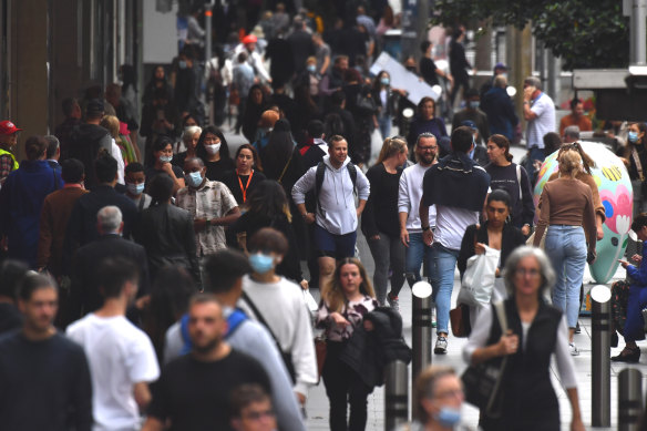 Data shows pedestrian activity has returned to 72 per cent of pre-pandemic levels.