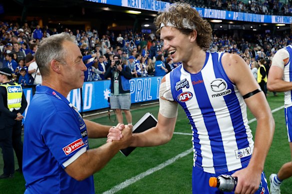 There are blue skies ahead for Alastair Clarkson, Zane Duursma and their Roos.