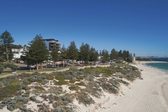The proposed development at 120 Marine Parade would have been right near the beach in Cottesloe.