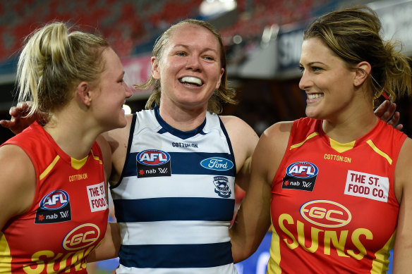 Inaugural Geelong captain and Western Bulldogs premiership player Aasta O’Connor.