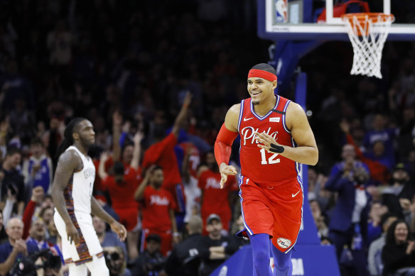 Tobias Harris starred for Philly.