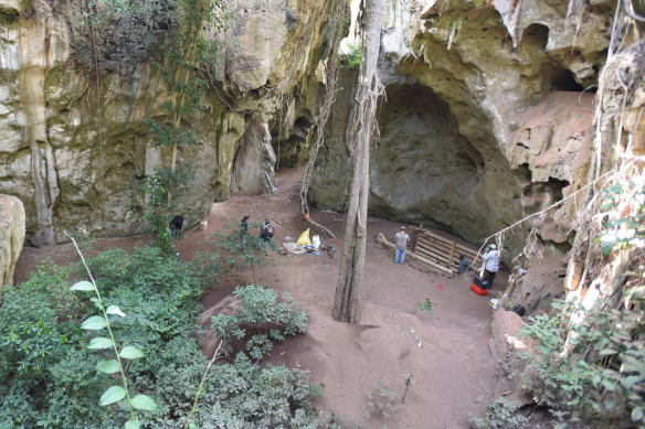 The Panga ya Saidi cave site in Kenya.