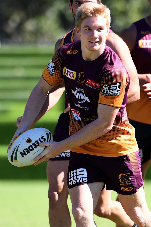 Emotional: Seibold has blooded young Broncos playmaker Tom Dearden into the top grade.
